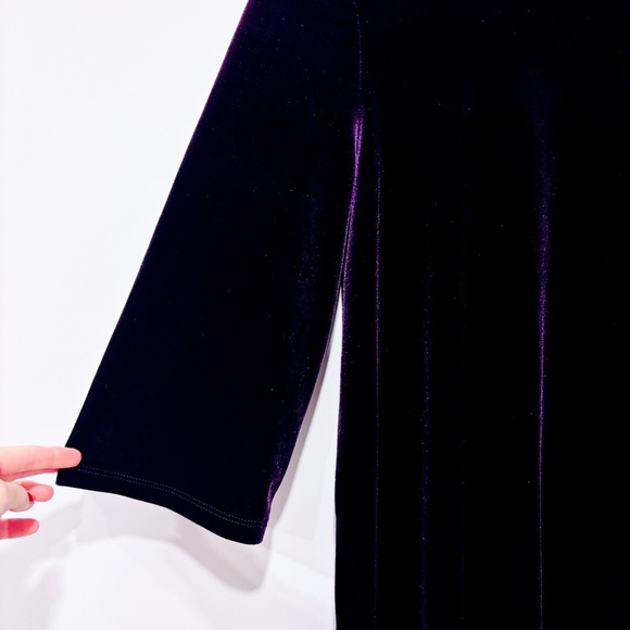 KIM & CO. Plum velvet tunic - Picture 4 of 7